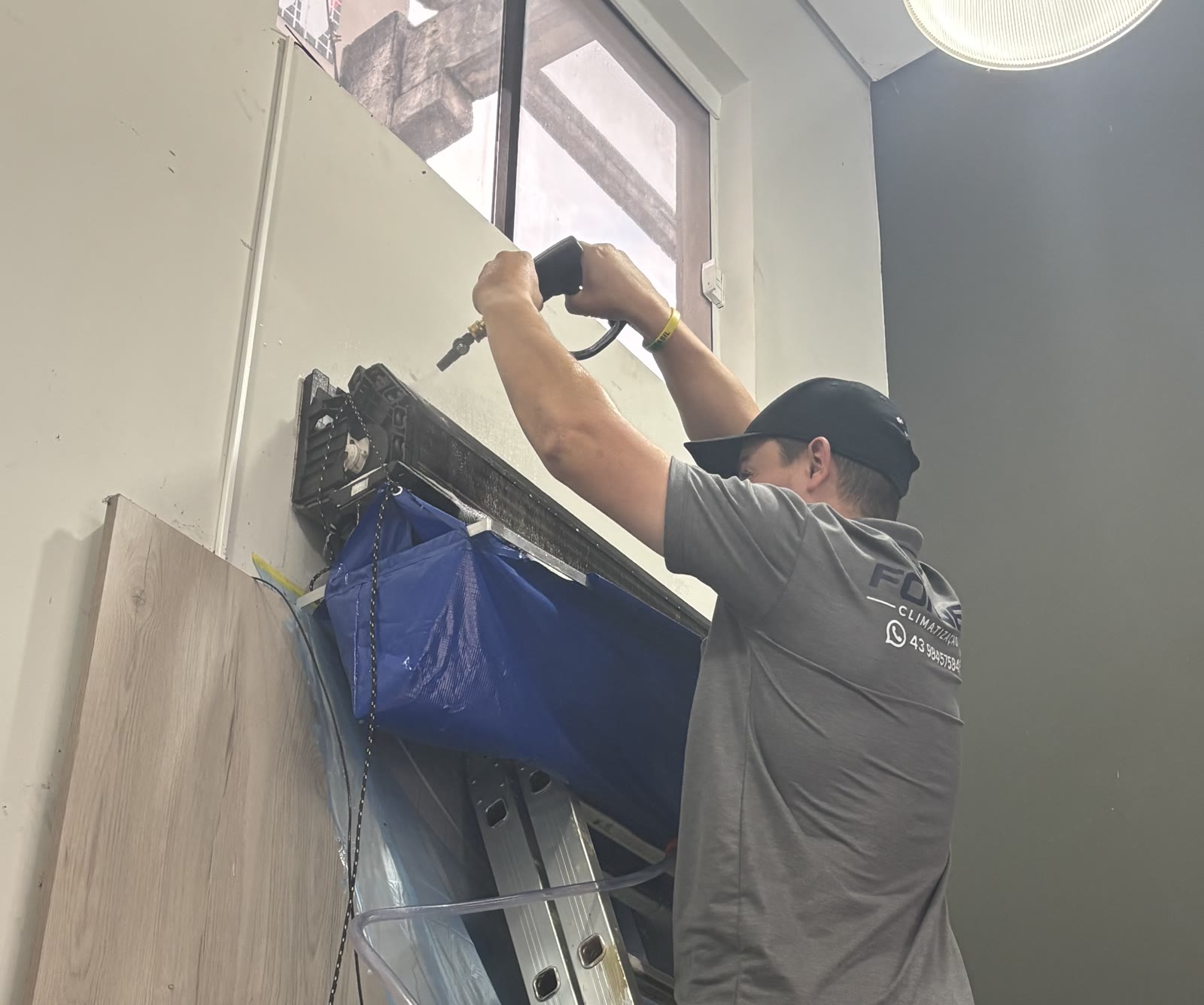 Limpeza e higienização de ar condicionado